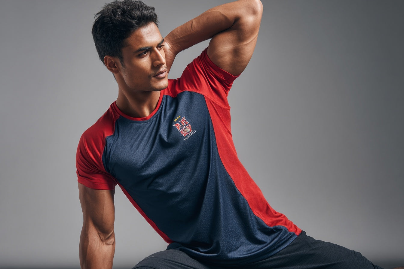 Red And Black Gym Tshirt