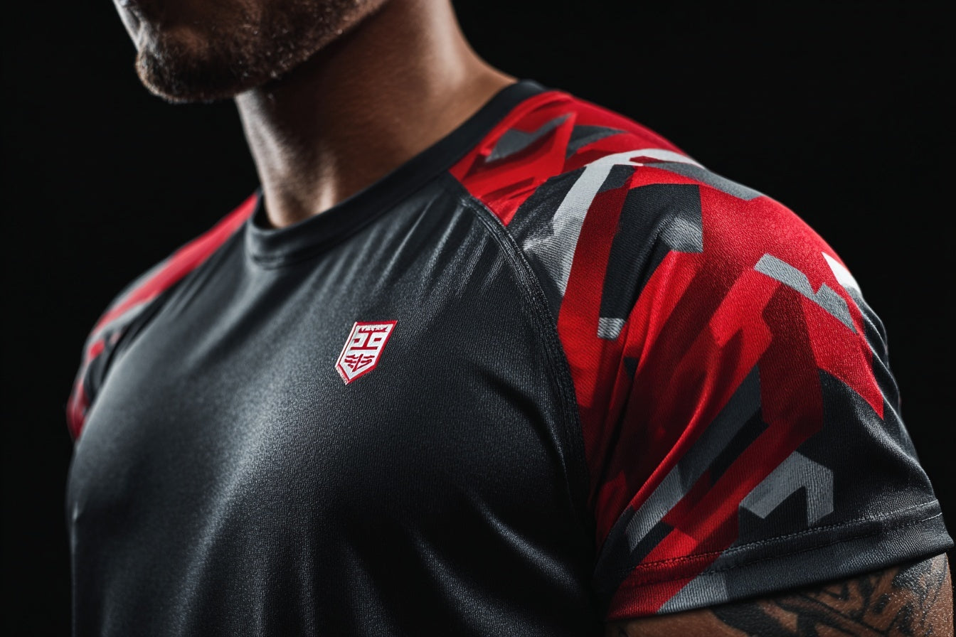 Men's Athletic Red Gym T-Shirt