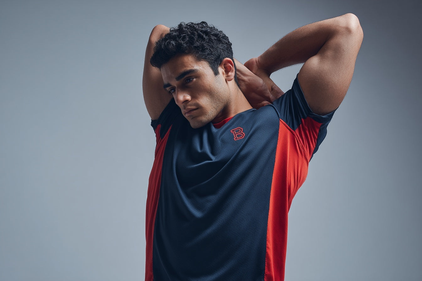 Red And Black Gym Tshirt